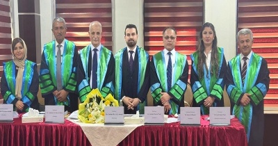 تدريسية بكلية الزراعة عضوا في لجنة مناقشة أطروحة دكتوراه في جامعة دهوك