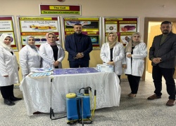The Department of Biological Science at the College of Education for Pure Sciences Kirkuk University organized an awareness campaign, disinfecting and sterilizing all the corridors of the Department