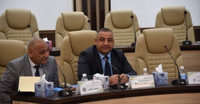 Participation of the Dean of the College of Medicinal and Industrial Plants at the University of Kirkuk in the meeting of the Deans Committee of the Colleges of Agriculture to discuss the implementation of the Bologna Process and increasing acceptance rat