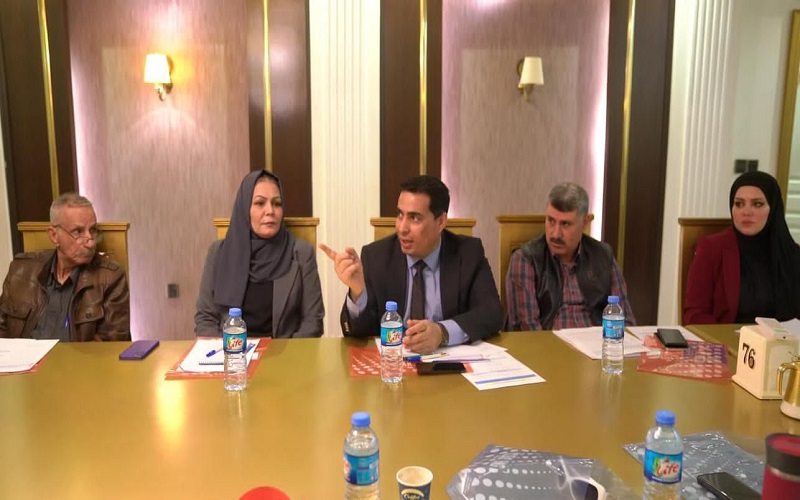 A delegation from the College of Agriculture/Hawija participates in the meeting of the Gender Unit of the United Nations Mission on the representation of women in political life