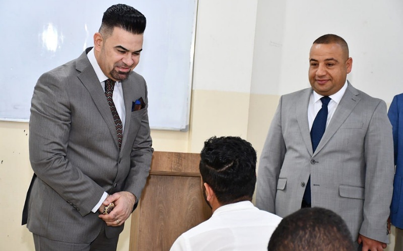 زيارة رئيس الجامعة إلى كلية الزراعة/الحويجة للاطلاع على سير الامتحانات النهائية