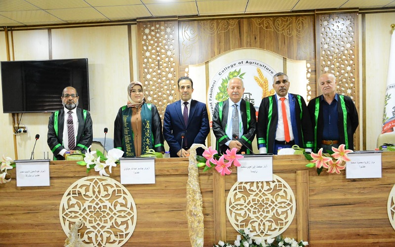 Teaching participation from the College of Agriculture/Hawija in discussing a master’s thesis