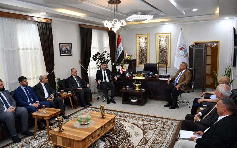Dean of the College of Agriculture/Hawija receives a delegation from the Iraqi Turkmen Front