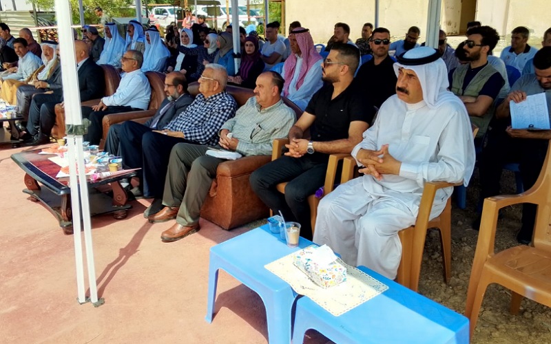 الدكتور عبد المعين شبيب حمد يشارك في احتفالية يوم الحقل للحنطة بتنظيم المركز الإرشادي الزراعي في كركوك
