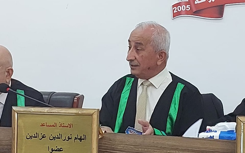 Assistant Dean for Scientific Affairs participates in discussing a master’s thesis at the College of Agriculture - University of Kirkuk