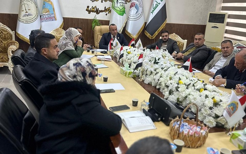 ممثل الدريسيين في كلية النباتات الطبية والصناعية يشارك في اجتماع نقابة الأكاديميين العراقيين بكركوك