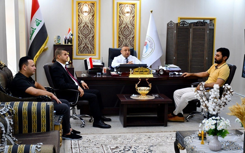 عميد كلية النباتات الطبية والصناعية يستقبل مسؤولة شعبة حقوق الإنسان في ديوان محافظة كركوك ويبحثان التعاون في مجالات التوعية والأنشطة المشتركة