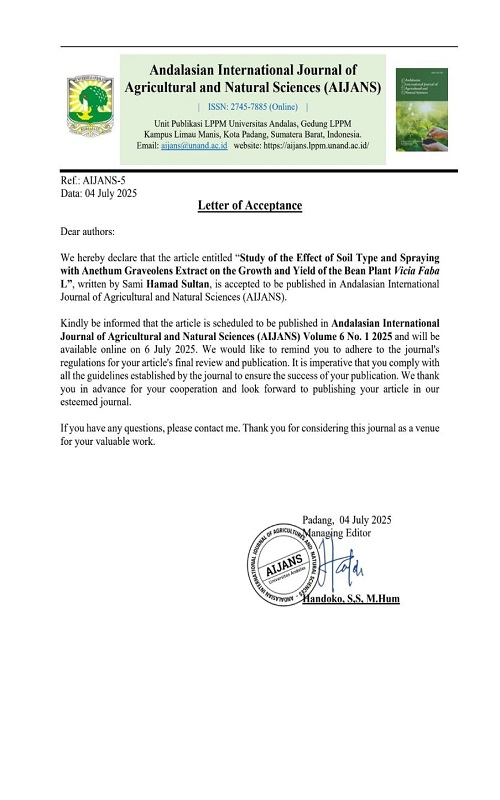 تدريسي في كلية النباتات الطبية والصناعية ينشر بحثاً في مجلة عالمية