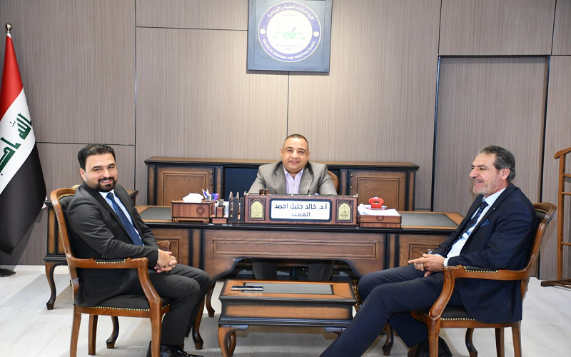 توقيع اتفاقية تعاون علمي بين كلية النباتات الطبية والصناعية والمركز الإرشادي التدريبي الزراعي في كركوك