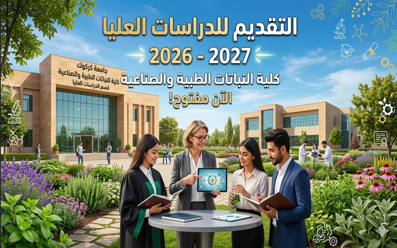 بوابة التقديم الإلكتروني للدراسات العليا للعام الدراسي 2026 - 2027