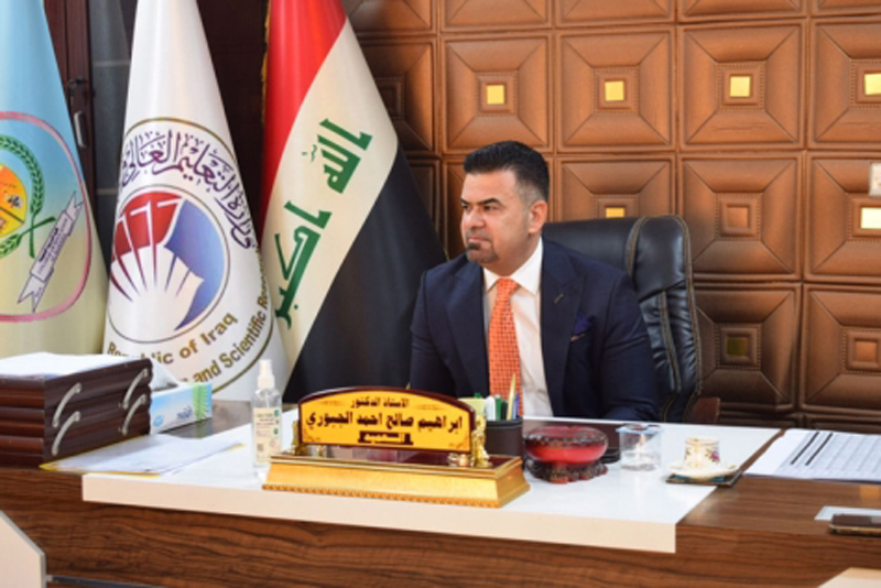 The visit of the President of Kirkuk University, Professor Dr. Imran Jamal Hassan, to the College of Education for Women