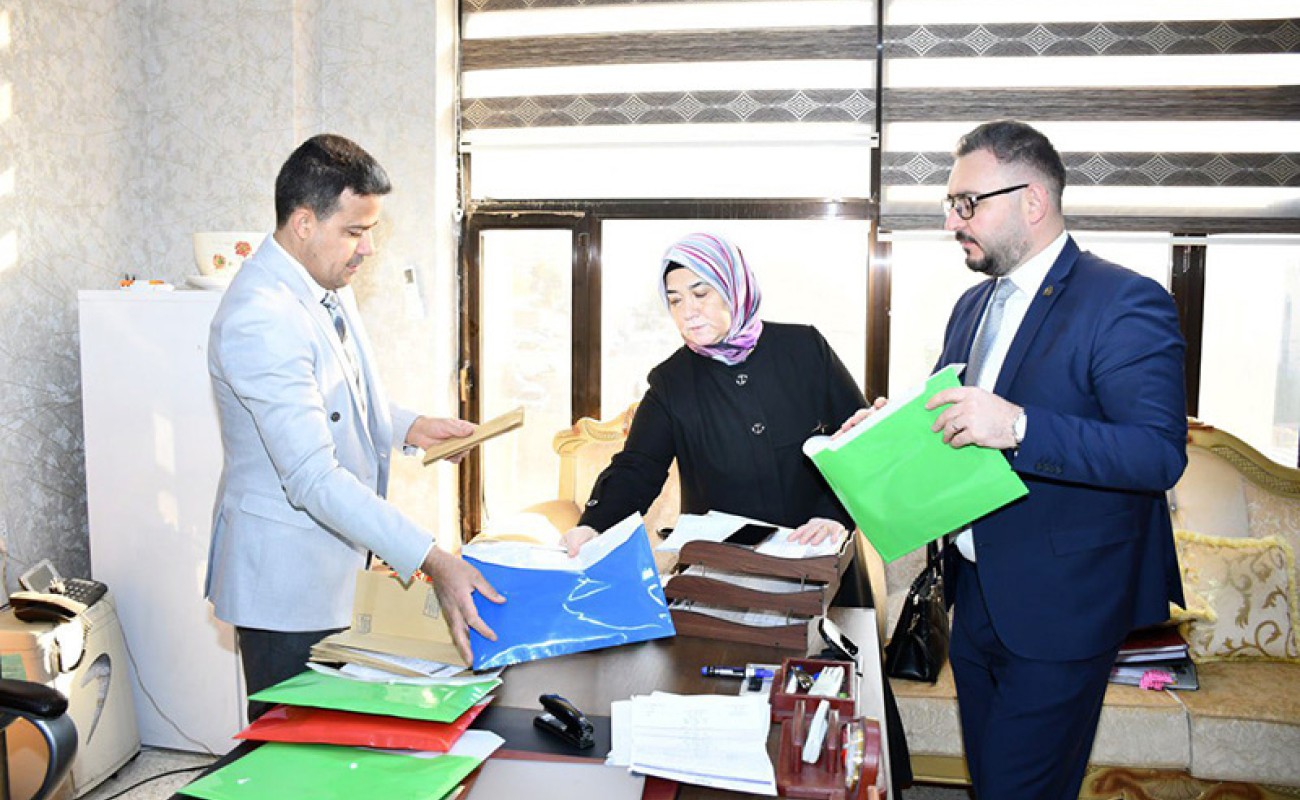 The Central Examination Monitoring Committee visits the College of Management and Economics