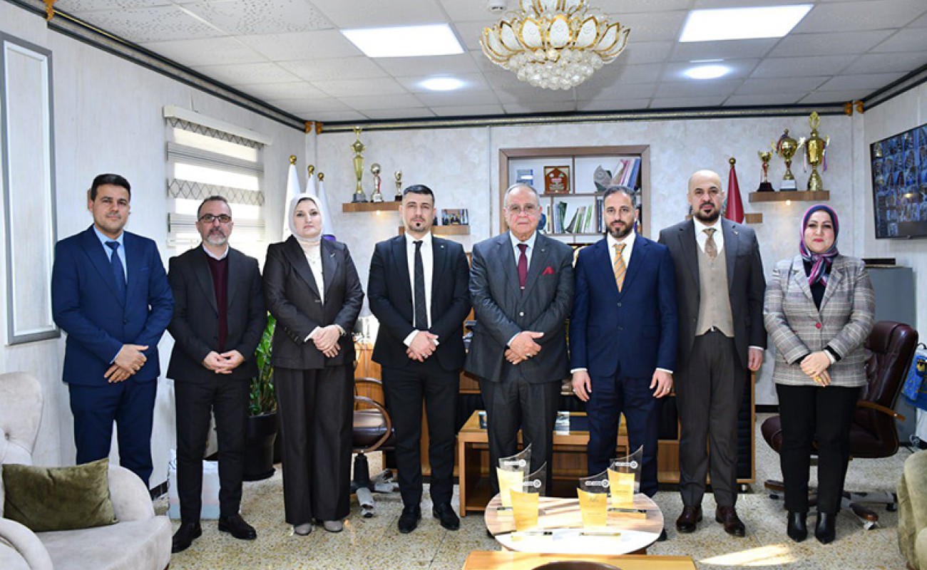 A delegation from the Central Bank of Iraq / Mosul Branch was hosted by the College of Administration and Economics at Kirkuk University