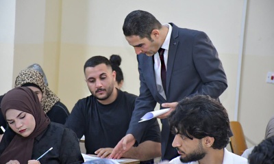University of Kirkuk Central Committee Monitors Final Examinations at the College of Administration and Economics