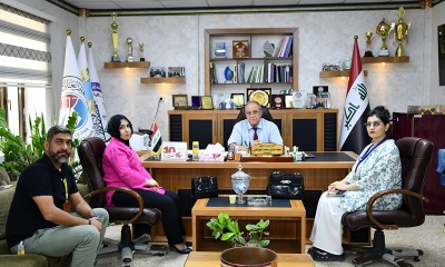 A delegation from the Al-Taakhi Health Center visited the College of administration and Economics