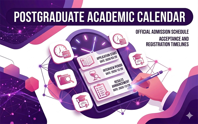 Academic Calendar for PostGraduates Studies