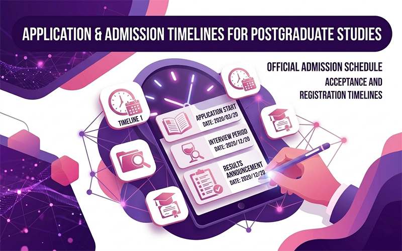 Application and Admission Schedule for Graduate Studies for the Academic Year (2026–2027)
