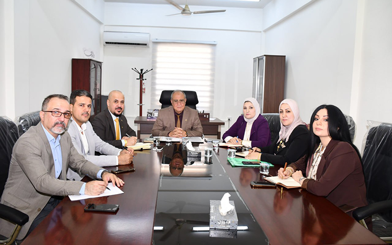 اجتماع مجلس الكلية الجلسة الثالثة للدراسة الصباحية والثانية للدراسة المسائية الأحد 12/10/2025