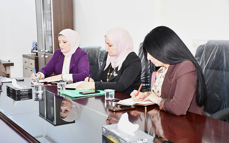 اجتماع مجلس الكلية الجلسة الثالثة للدراسة الصباحية والثانية للدراسة المسائية الأحد 12/10/2025