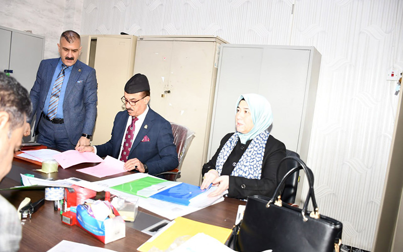 كلية الإدارة والاقتصاد تستقبل اللجنة الامتحانية المركزية المشرفة على الامتحانات النهائية