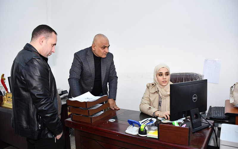 زيارة لجنة التسجيل وشؤون الطلبة إلى كلية الإدارة والاقتصاد