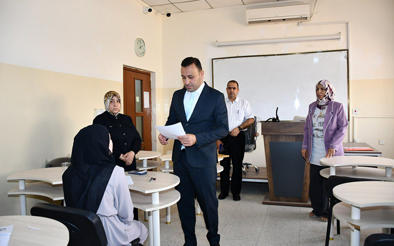 زيارة لجنة من رئاسة جامعة كركوك إلى كلية الإدارة والاقتصاد / قسم الدراسات العليا