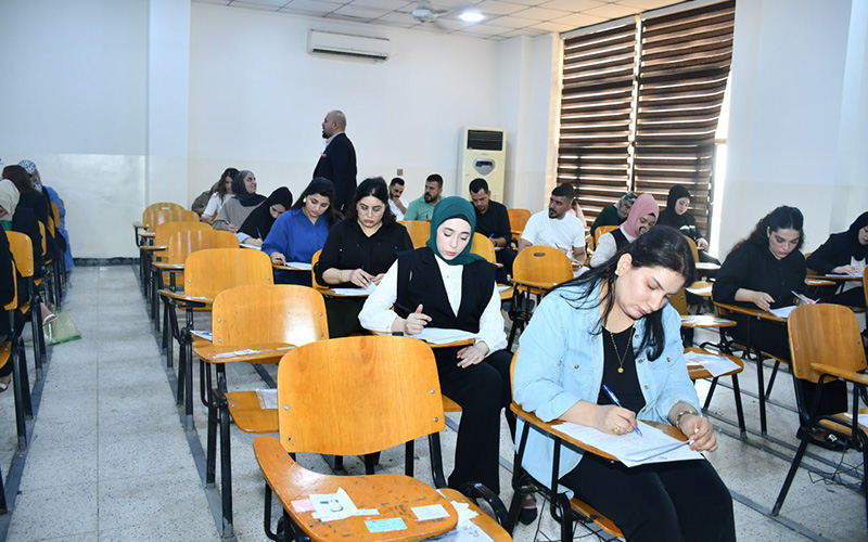 انطلاق الامتحانات النهائية لطلبة الماجستير في قسمي إدارة الأعمال والإحصاء