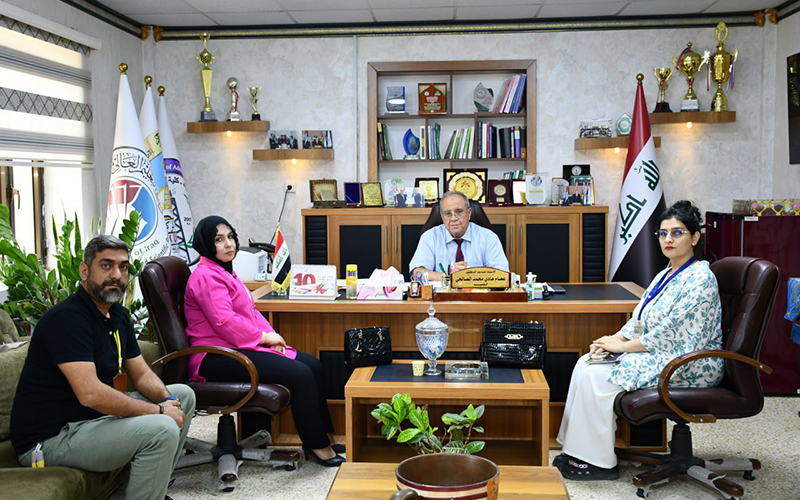 زيارة وفد من مركز صحي التآخي إلى كلية الإدارة والاقتصاد