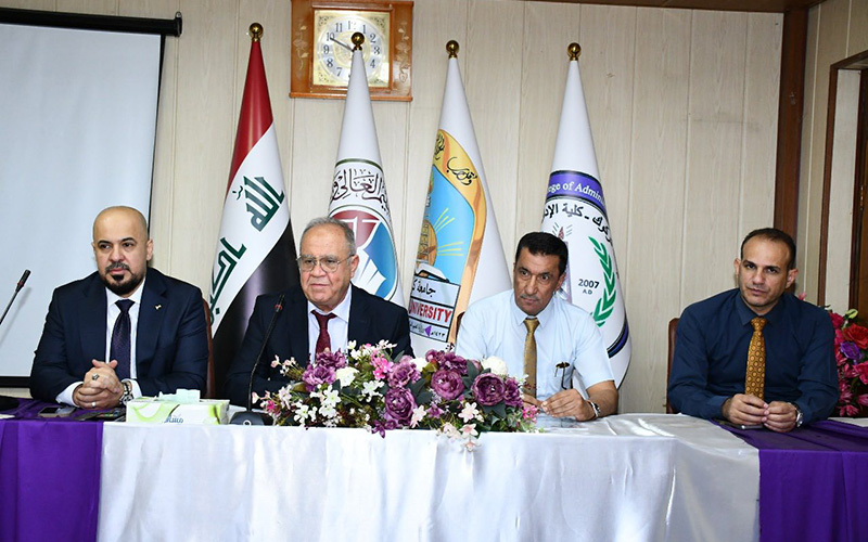 اللقاء الأول مع طلبة الدراسات العليا – قسم إدارة الأعمال