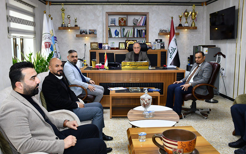 زيارة لجنة التعليم المستمر من رئاسة جامعة كركوك إلى كلية الإدارة والاقتصاد