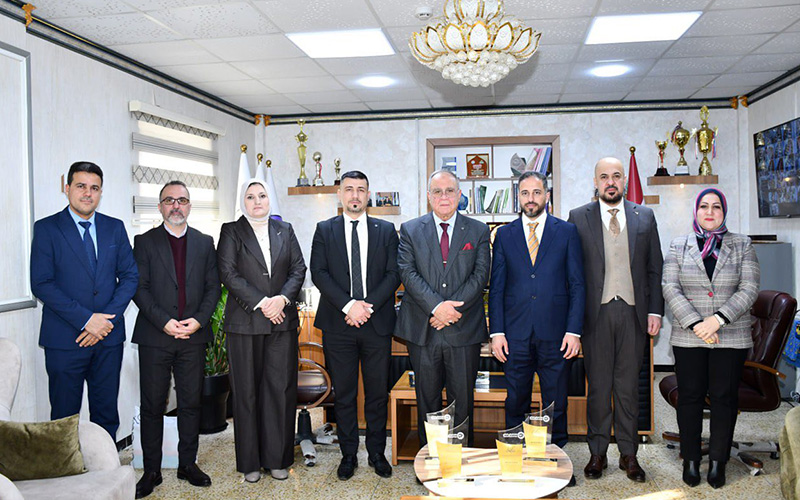 وفد البنك المركزي العراقي / فرع الموصل في ضيافة كلية الإدارة والاقتصاد بجامعة كركوك
