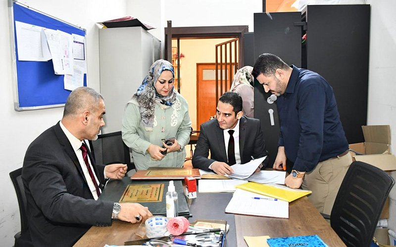 اللجنة المركزية في جامعة كركوك تتابع سير الامتحانات النهائية في كلية الإدارة والاقتصاد