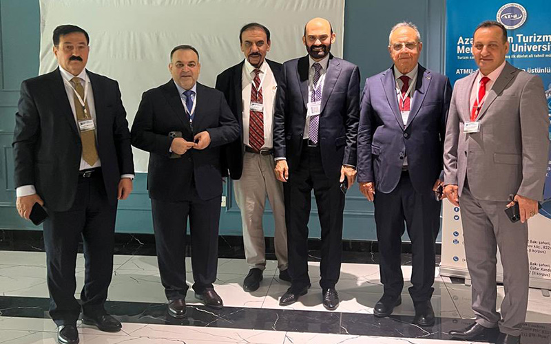 مشاركة عميد كلية الإدارة والاقتصاد في المؤتمر الدولي الحادي عشر للعلوم المتعددة – باكو