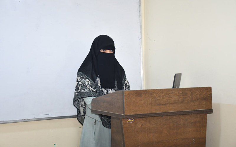 محاضرةً توعويةً لقسم الاحصاء بعنوان (السلوك الأخلاقي لدى الطالب الجامعي)