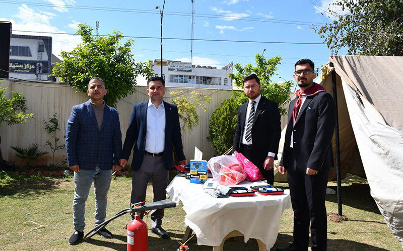 Opening of a Handicrafts and Art Exhibition at the College of Administration and Economics