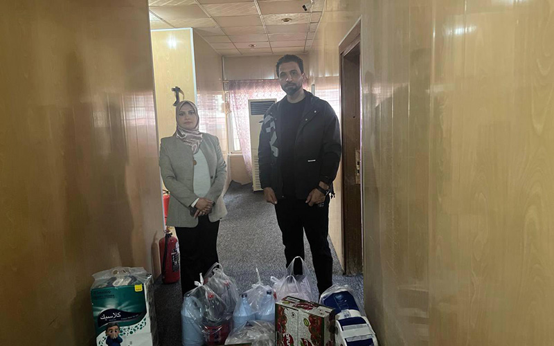 كلية الإدارة والاقتصاد في جامعة كركوك تنظم زيارة تطوعية لدار رعاية كبار السن