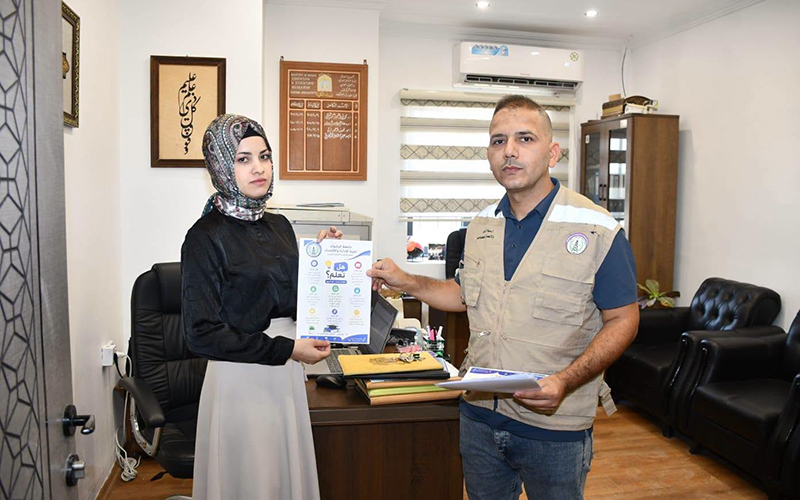 كلية الإدارة والاقتصاد تنفذ مبادرة توعوية بعنوان
