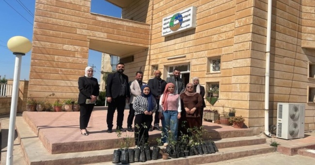 كلية الزراعة جامعة كركوك تطلق حملتها لتشجير الدوائر الحكومية في محافظة كركوك