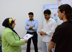 حملة توعوية في جامعة كركوك عن الصحة النفسية