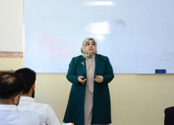 An awareness lecture at Kirkuk University on the principle of cooperation among students