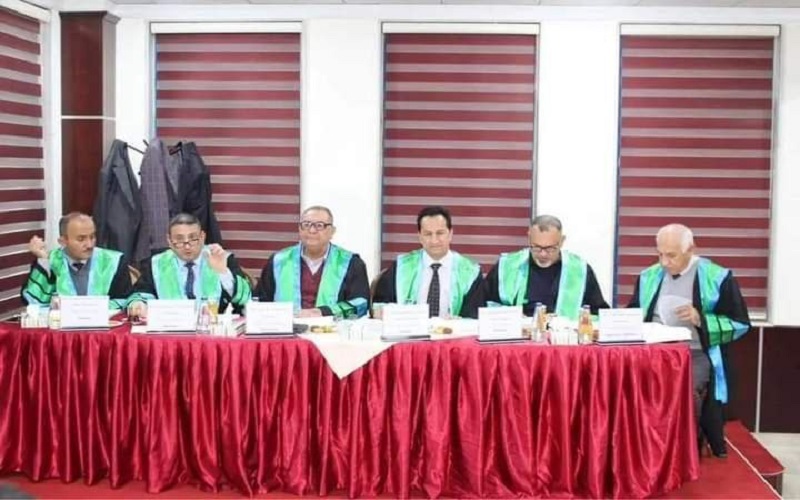 The Dean of the College of Agriculture participates as a member of the doctoral thesis discussion committee at the University of Dohuk.