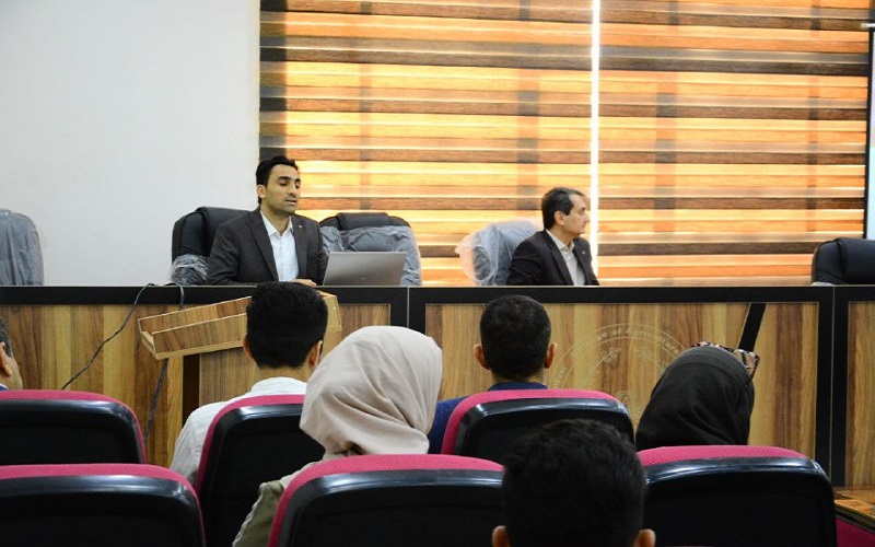 A scientific lecture at Kirkuk University on the optimal exploitation of water resources in irrigating field crops 