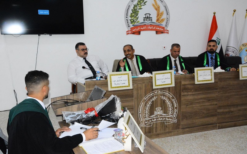 رسالة ماجستير في جامعة كركوك تناقش دراسة بعض الصفات الفسيولوجية ومعايير الكفاءة التناسلية للنعاج العواسية المحلية المجرعة بالمستخلص المائي للشاي الاخضر