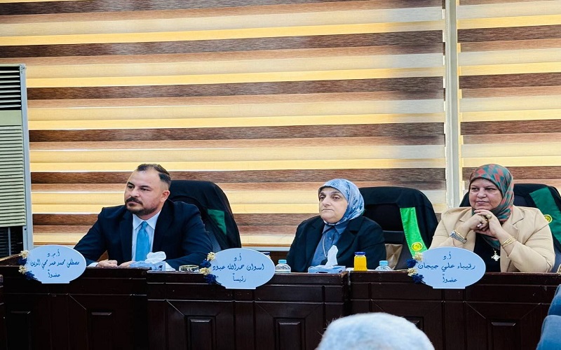 تدريسي من جامعة كركوك عضوا في لجنة مناقشة رسالة ماجستير في جامعة بغداد