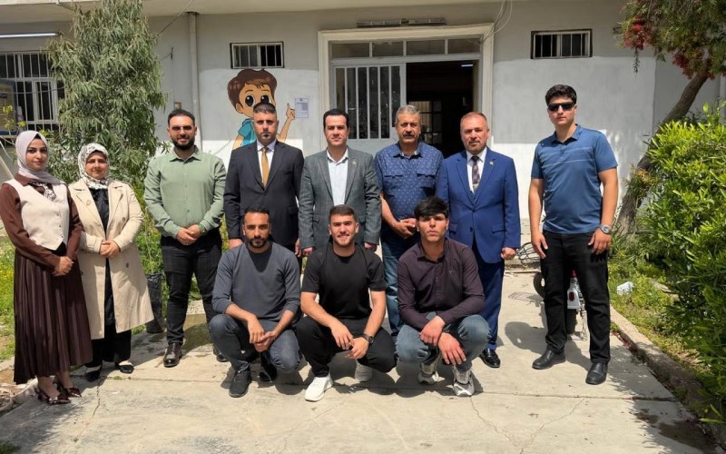 كلية الزراعة جامعة كركوك ، تنظم حملة تشجير لحدائق مدرسة عثمان فرج الابتدائية المختلطة والكائنة في منطقة شوراو