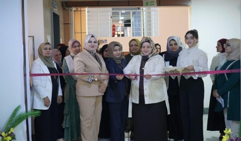 افتتاح معرض الفنون التشكيلية والأعمال اليدوية لطالبات الأقسام الداخلية في جامعة كركوك