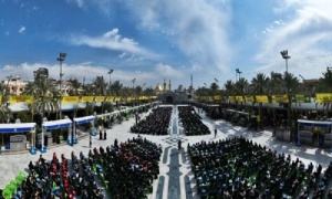 الحفل المركزي لتخرج طلبة الجامعات العراقية بالتعاون مع العتبة العباسية المقدسة ( دفعة على هدى القمر السادسة)..