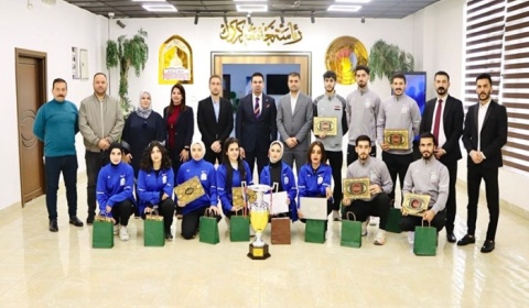 بعد تحقيقهم كأس البطولة ومراكز متقدمة.. رئيس جامعة كركوك يكرم الفرق المشاركة في بطولات الجامعات العراقية