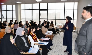 حملة توعوية في جامعة كركوك حول مكافحة الابتزاز الإلكتروني