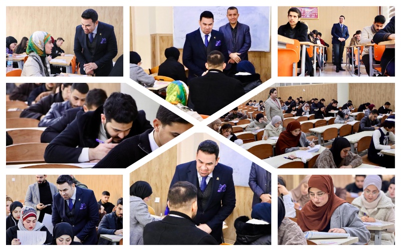 حرصا منه على نجاحها .. رئيس جامعة كركوك يتفقد الامتحانات للفصل الدراسي الأول في كليات الجامعة 